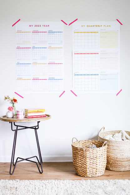 The Bundle — Yearly and Quarterly Printable Calendar (Classic)